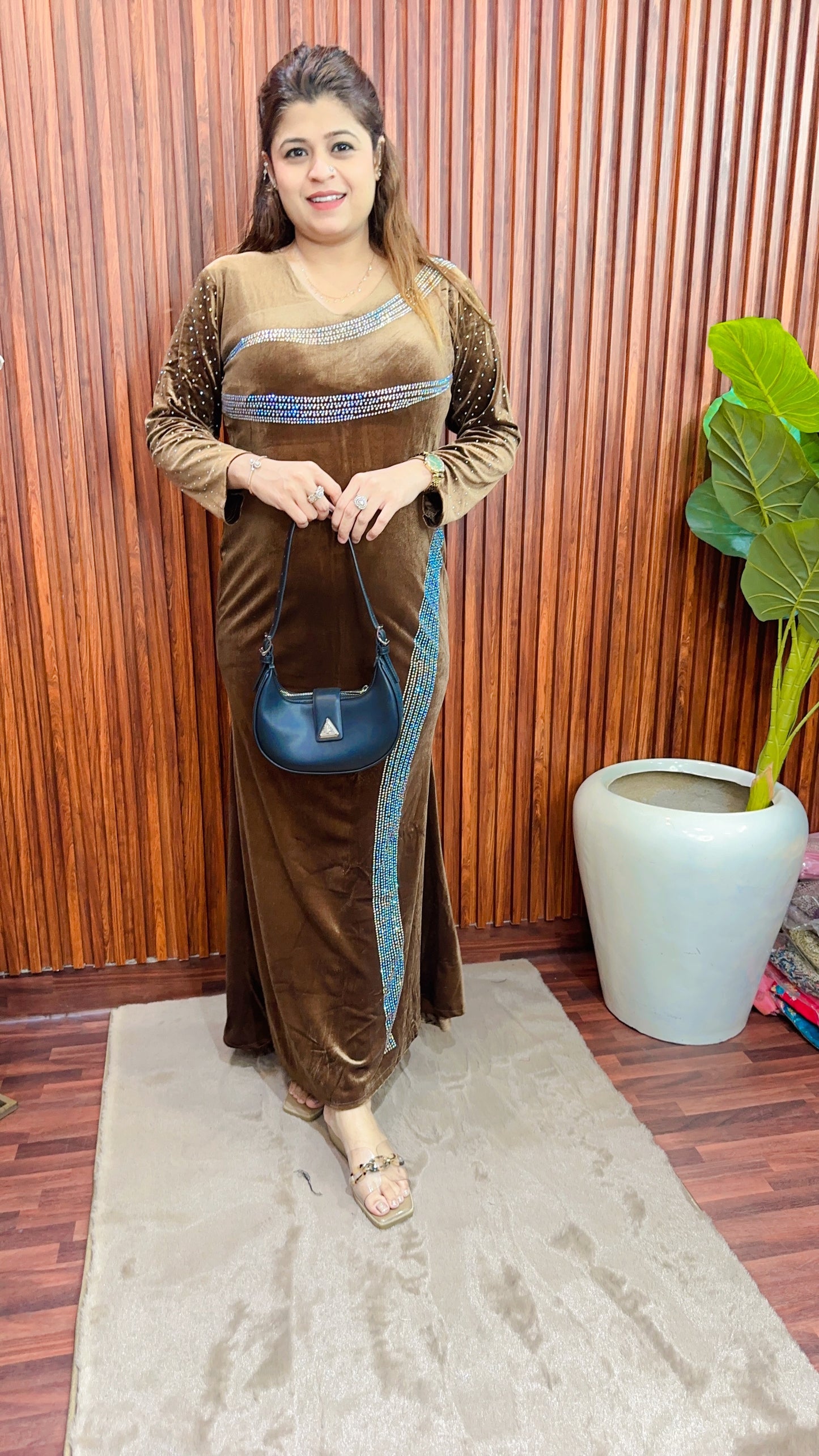 Zebra Servoski velvet dress