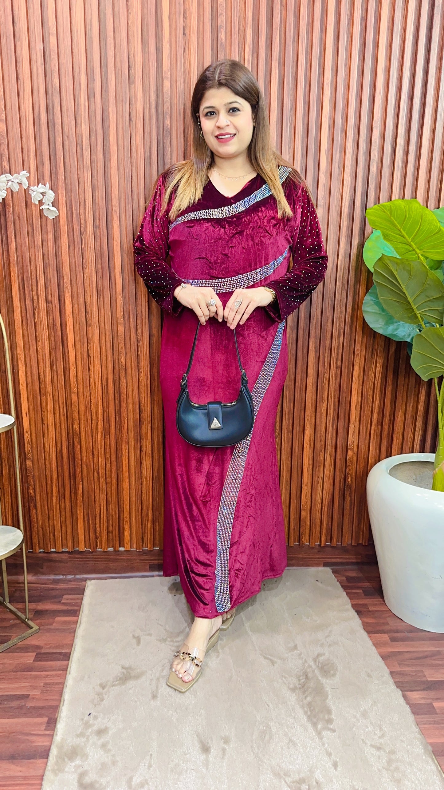 Zebra Servoski velvet dress