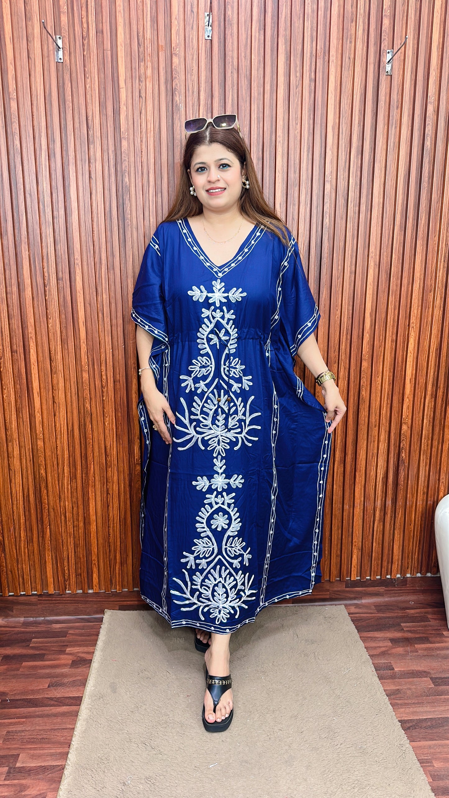 Embroidery Kaftan Gown