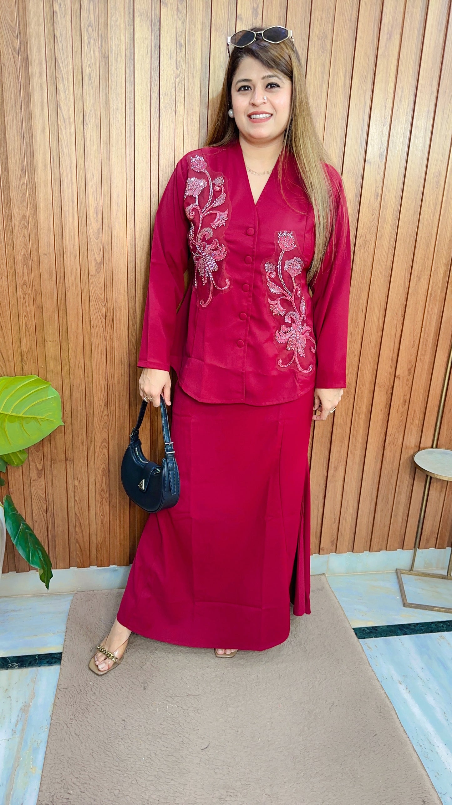 Sahika Fish cut Skirt Two Piece Set