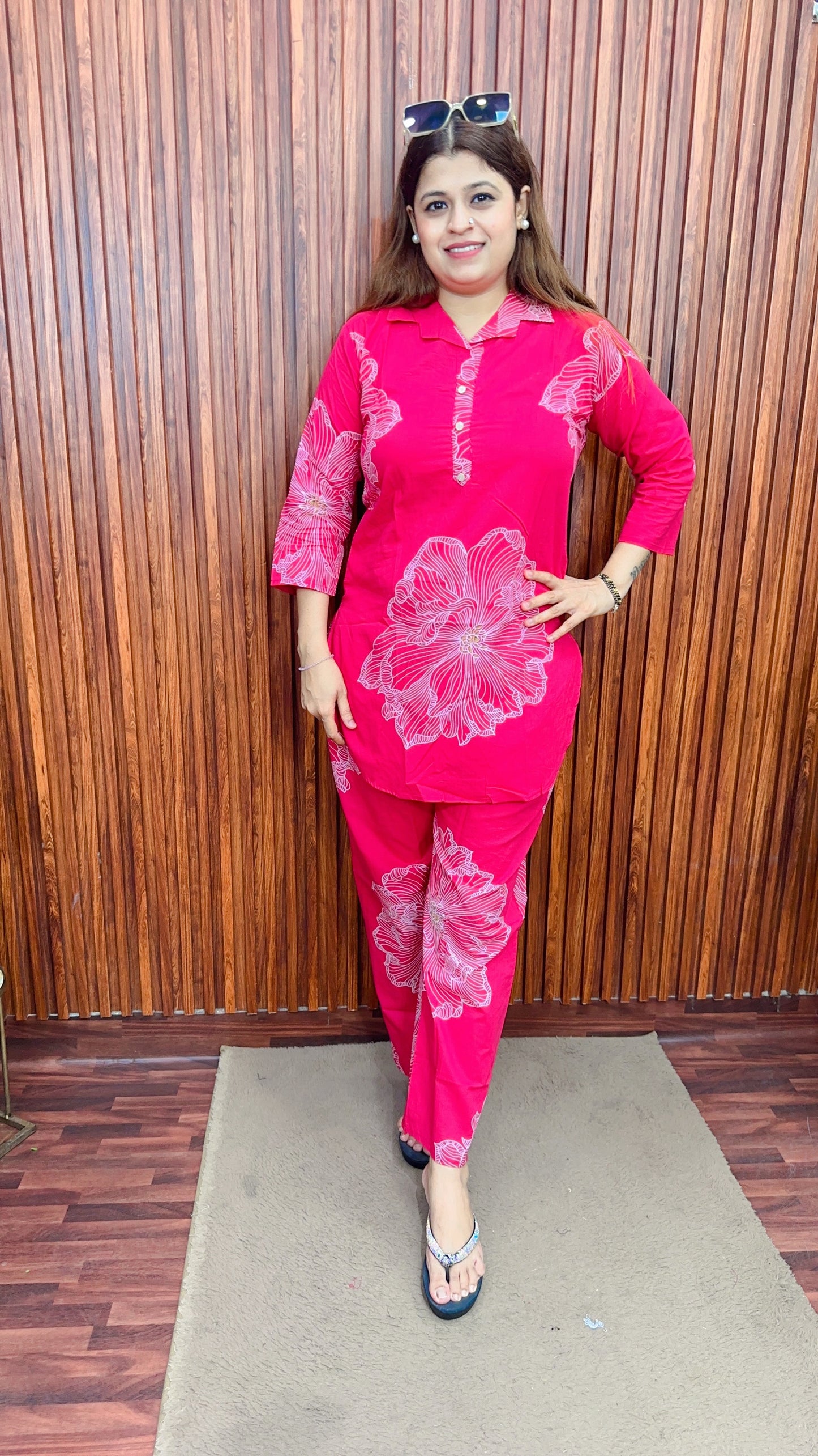 Block print cotton Coord set