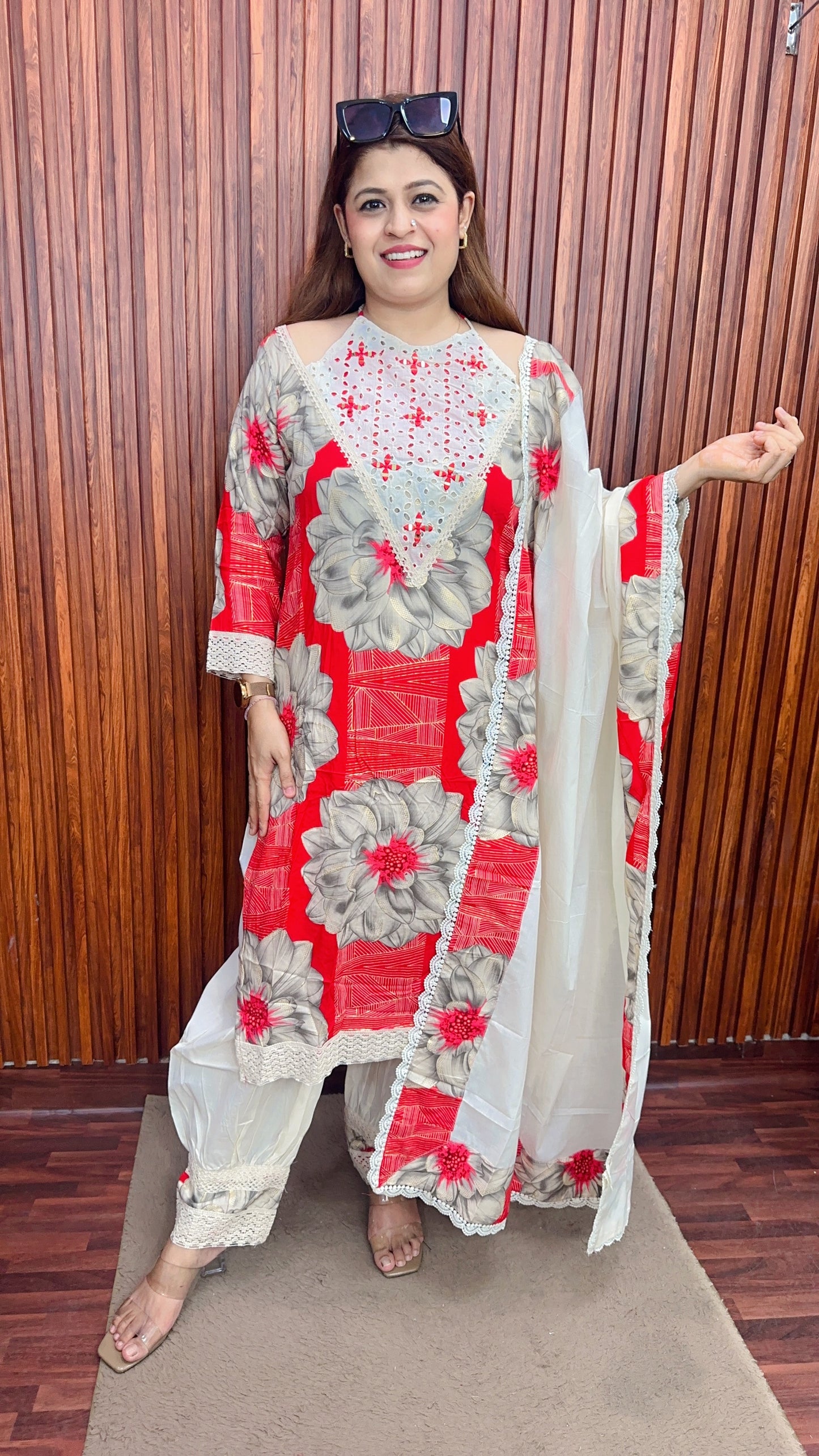 Schifli Halter Neck Cotton suit