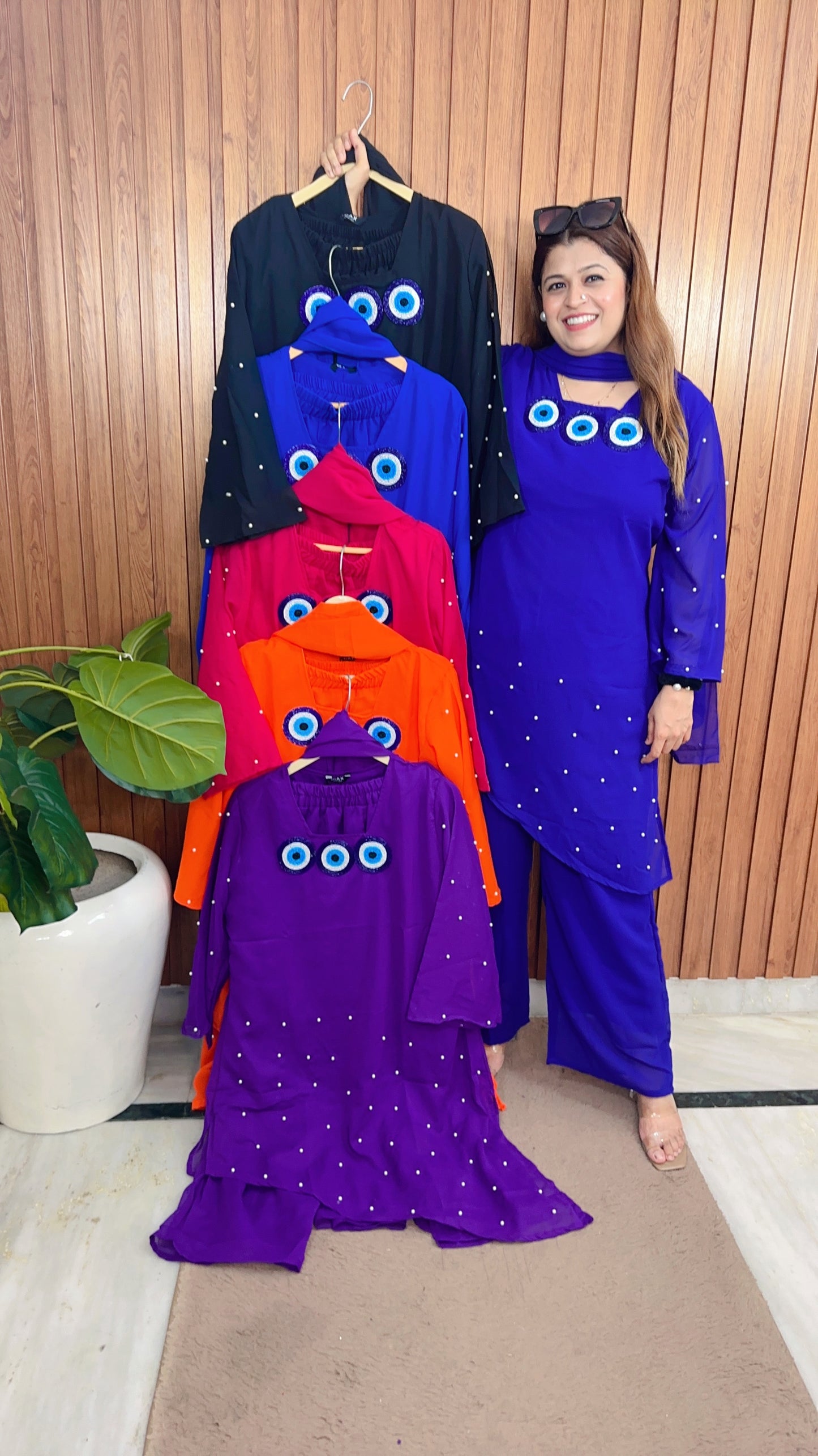 Evil Eye Asymmetrical Suit