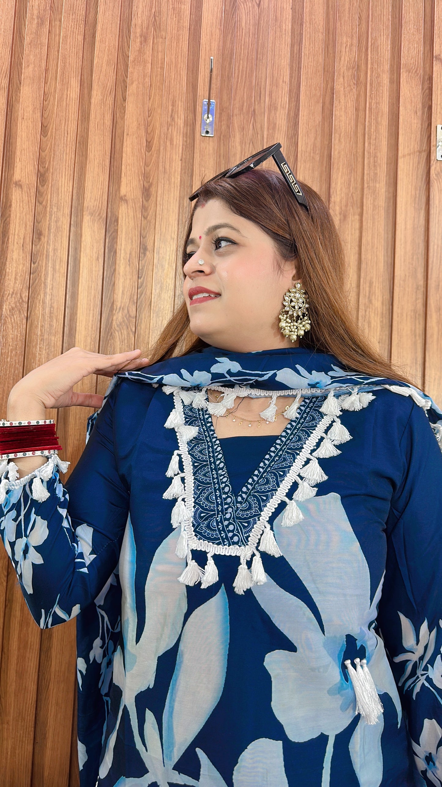 Pure Muslin Afgani suit set