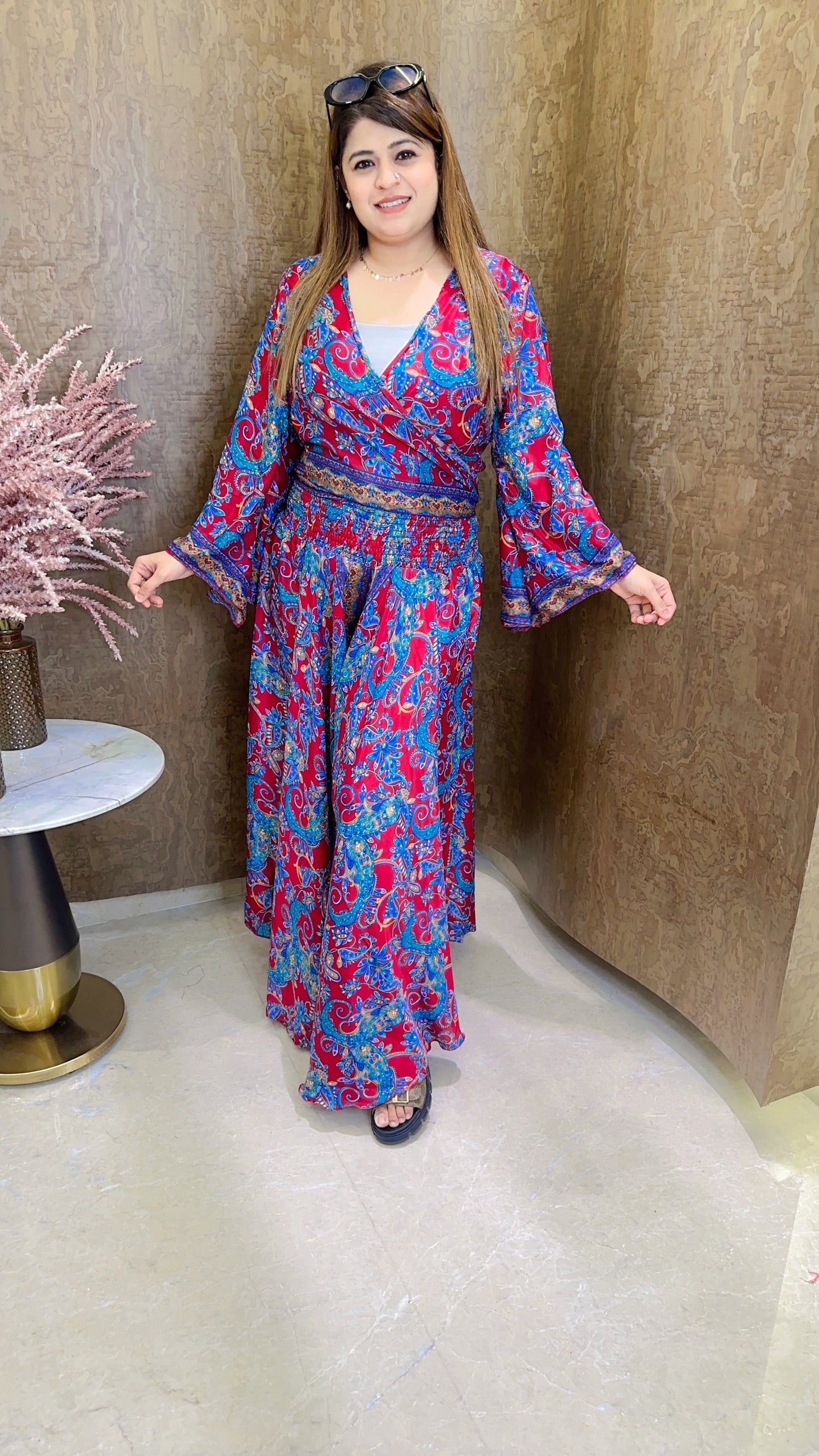 China Silk Knot Two Piece Set