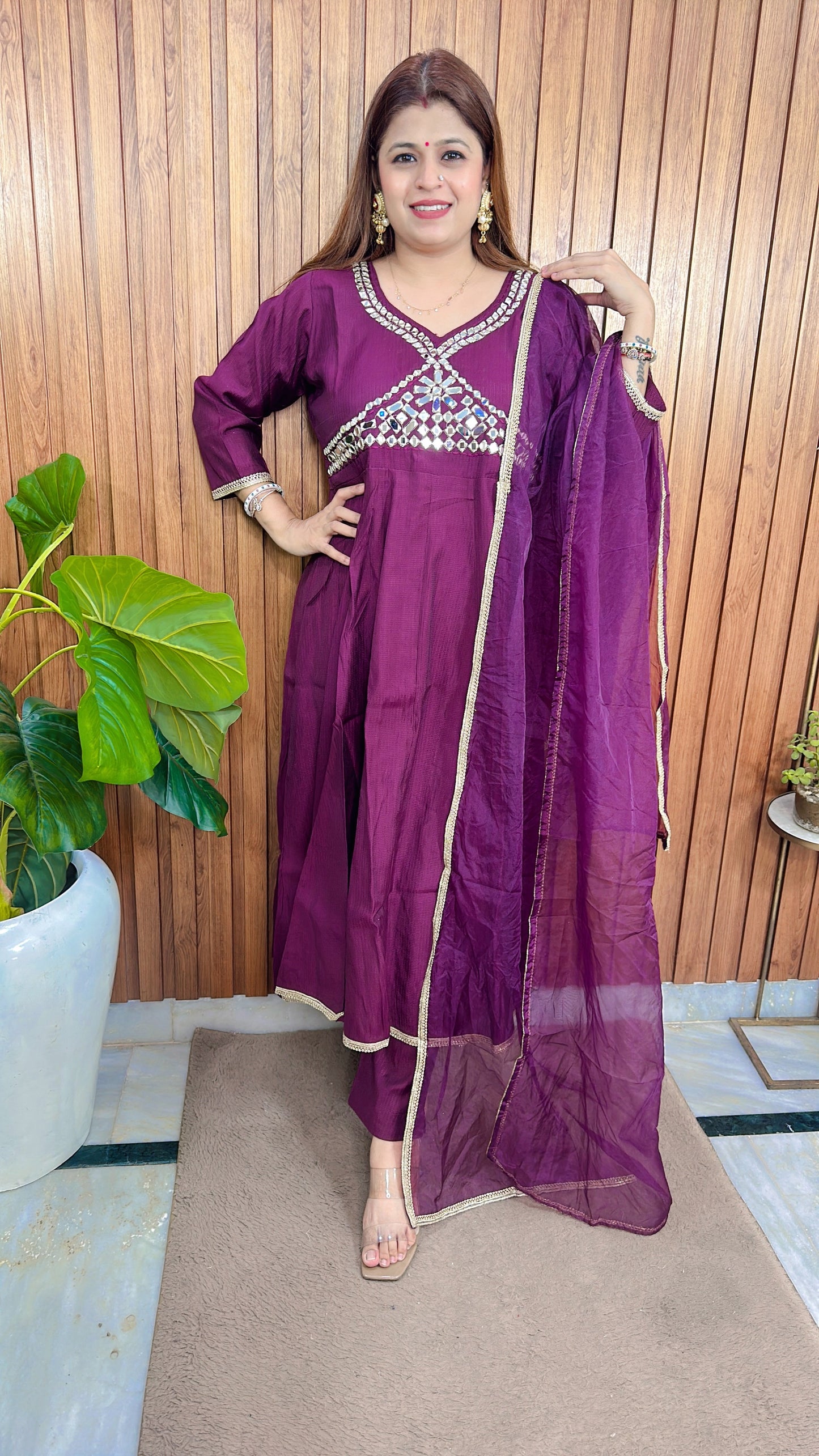 Noor Anarkali Suit With Dupatta