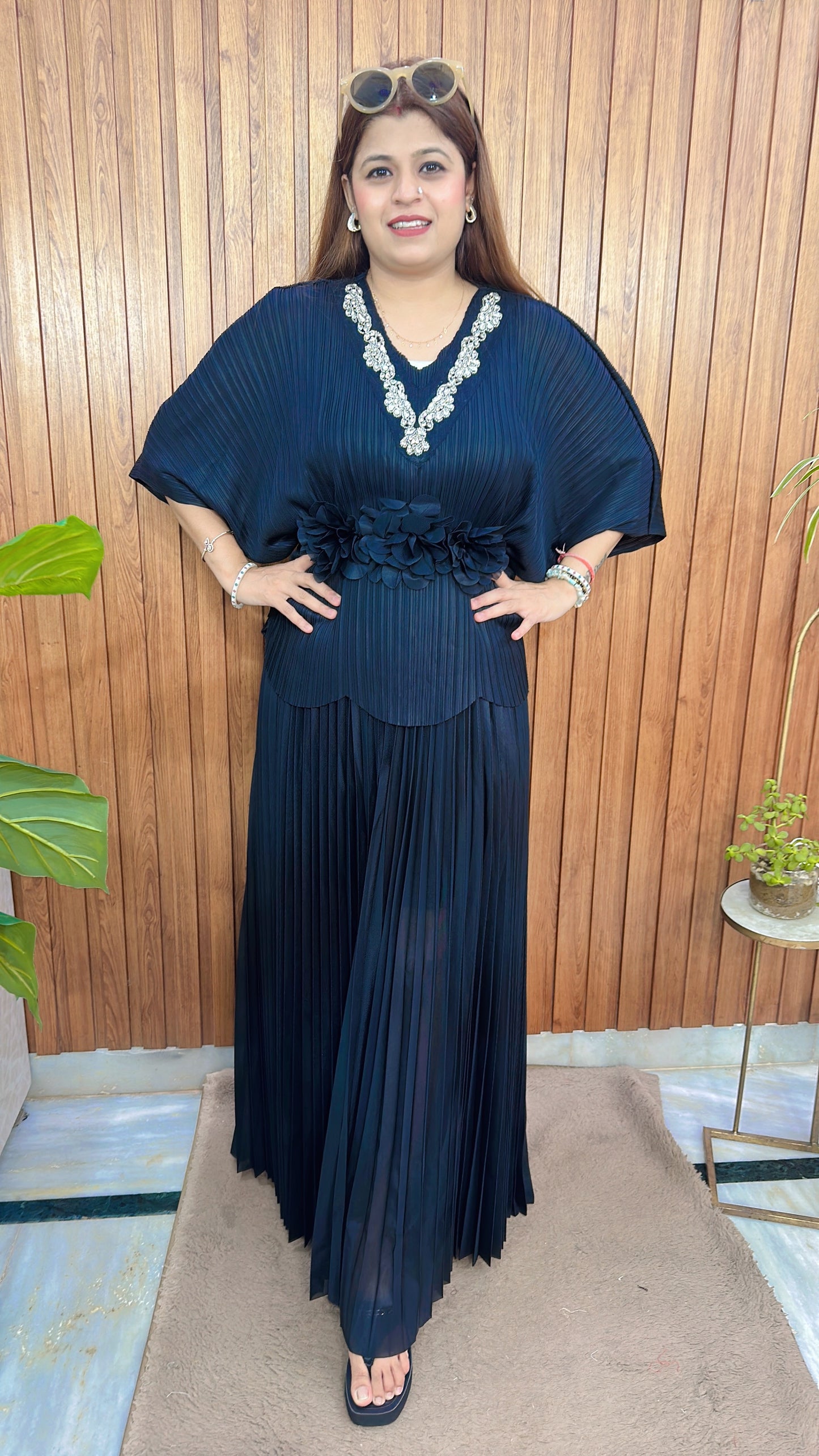 Classic Pleated Skirt Set