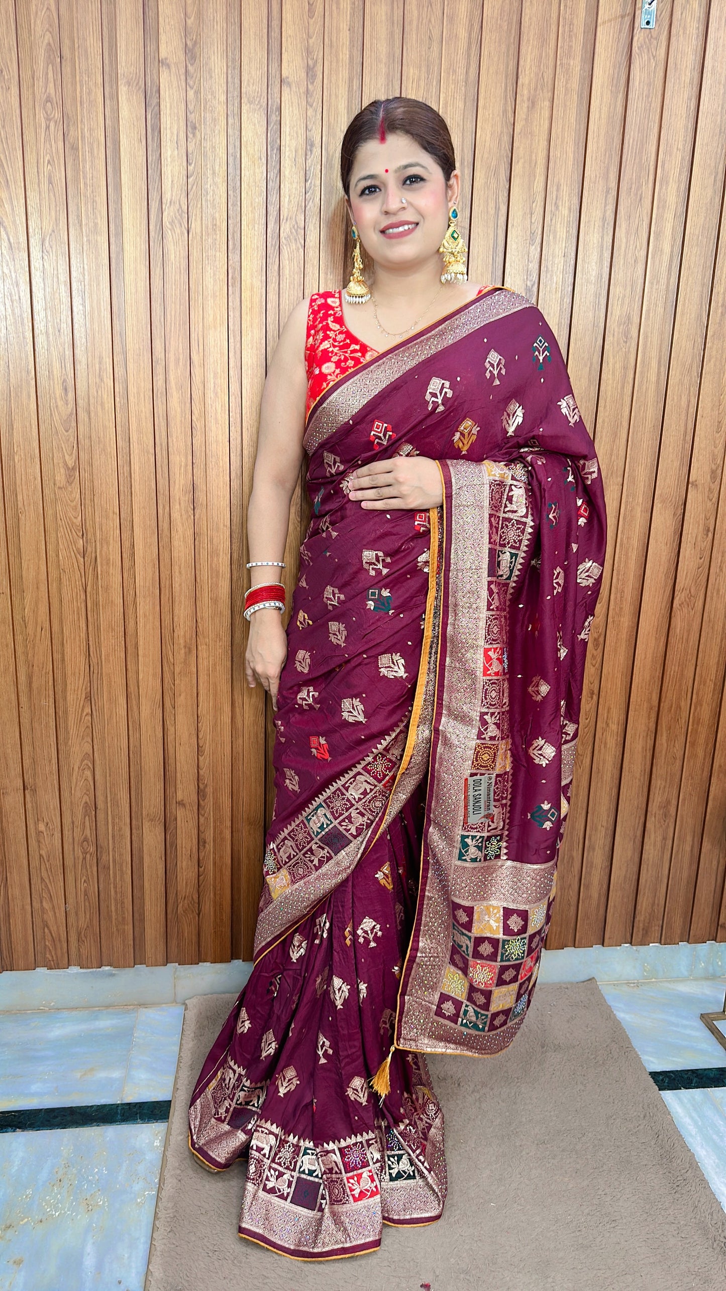 New Dola silk Banarasi saree