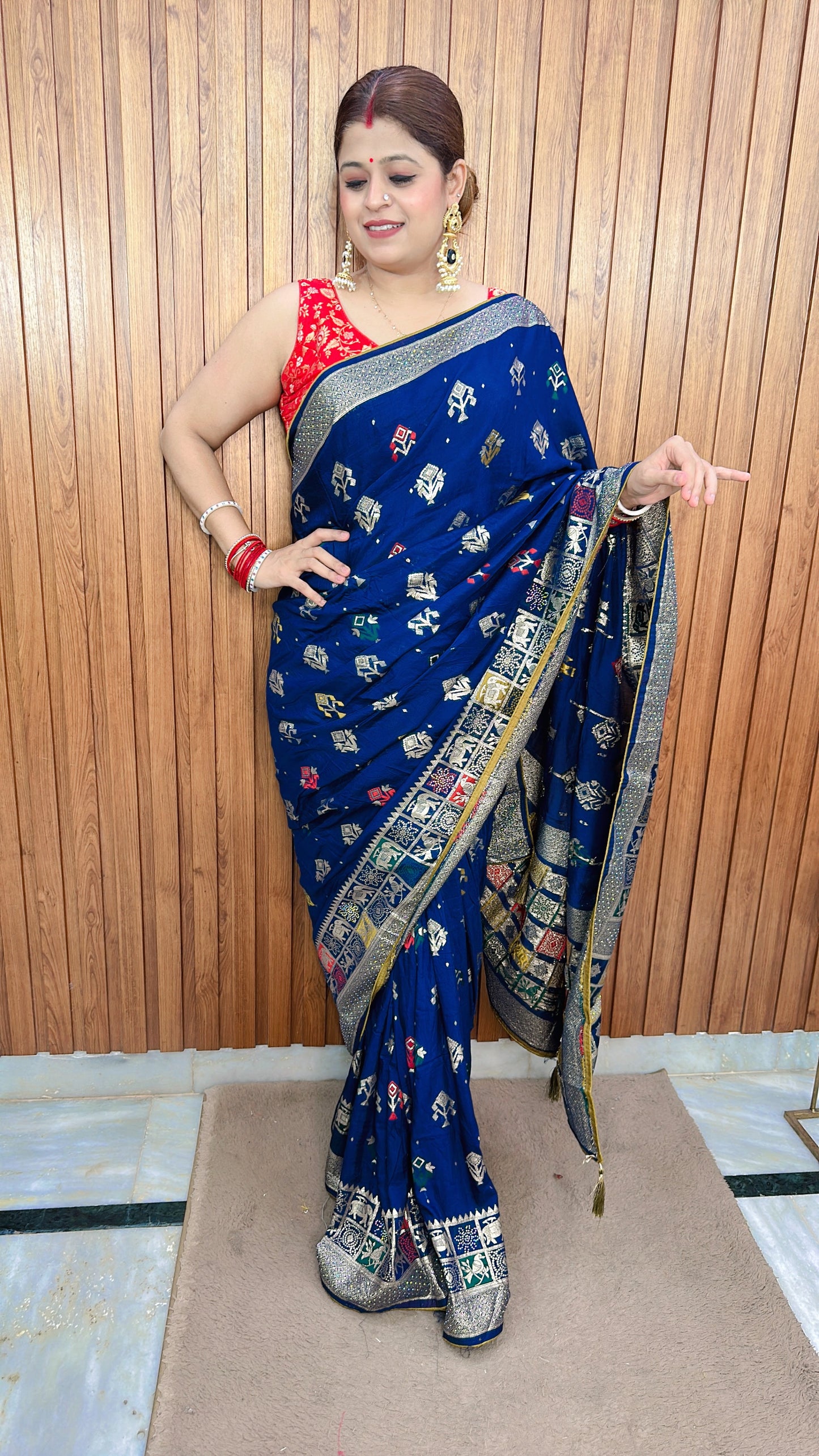 New Dola silk Banarasi saree