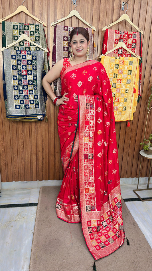 New Dola silk Banarasi saree