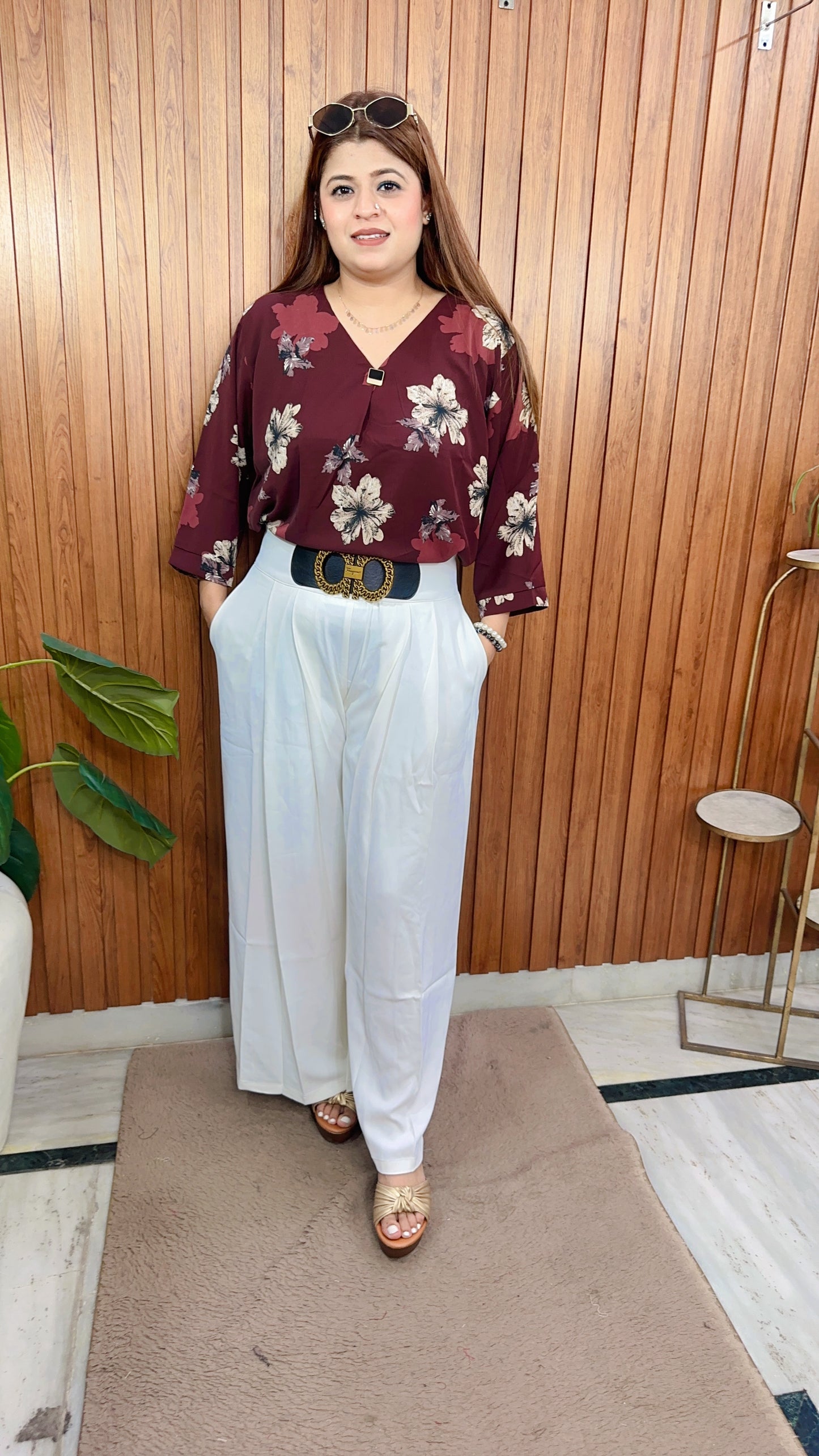 Vaani Crepe Floral Top