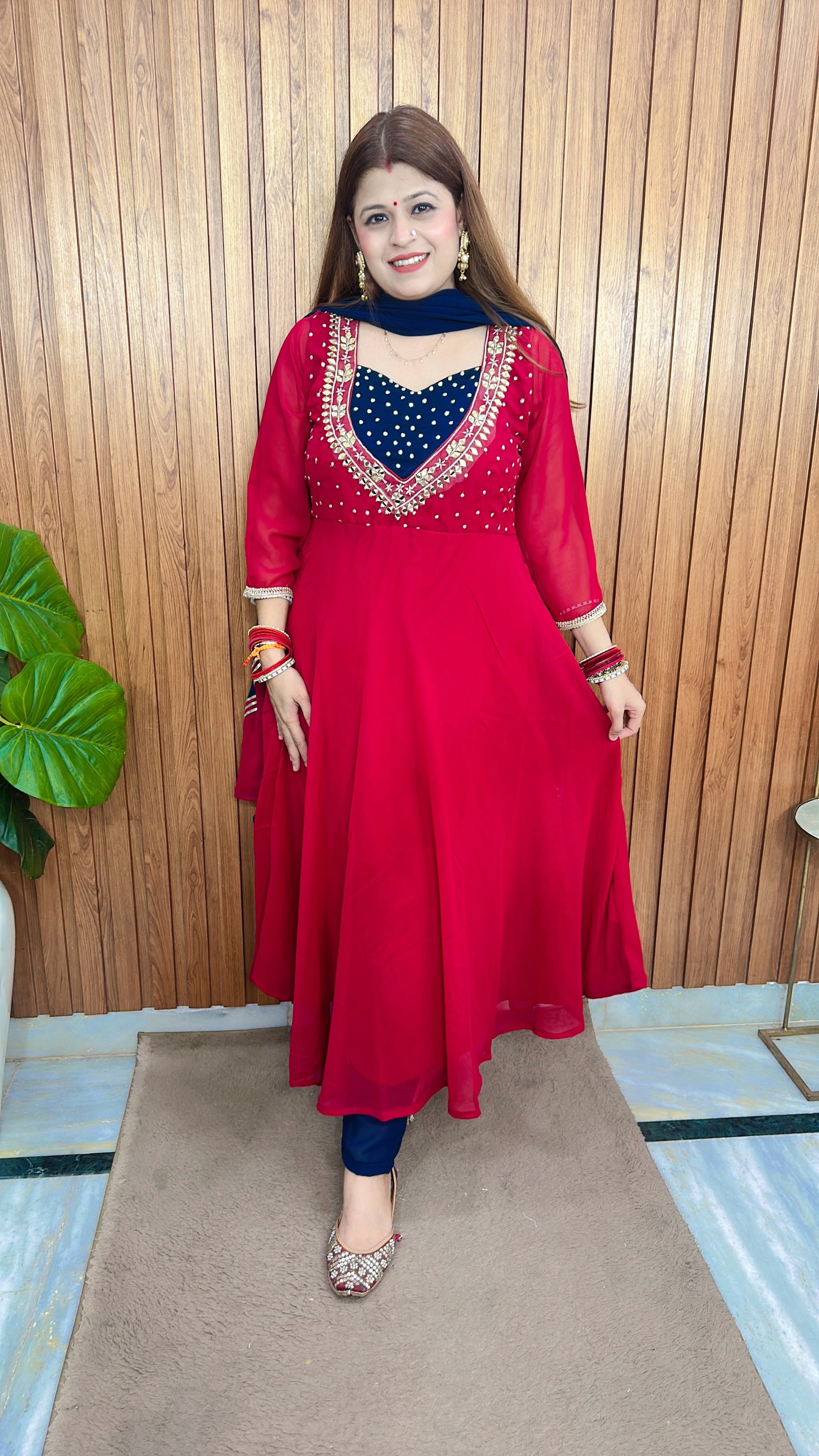 Noor-e- Rang Georgette Anarkali