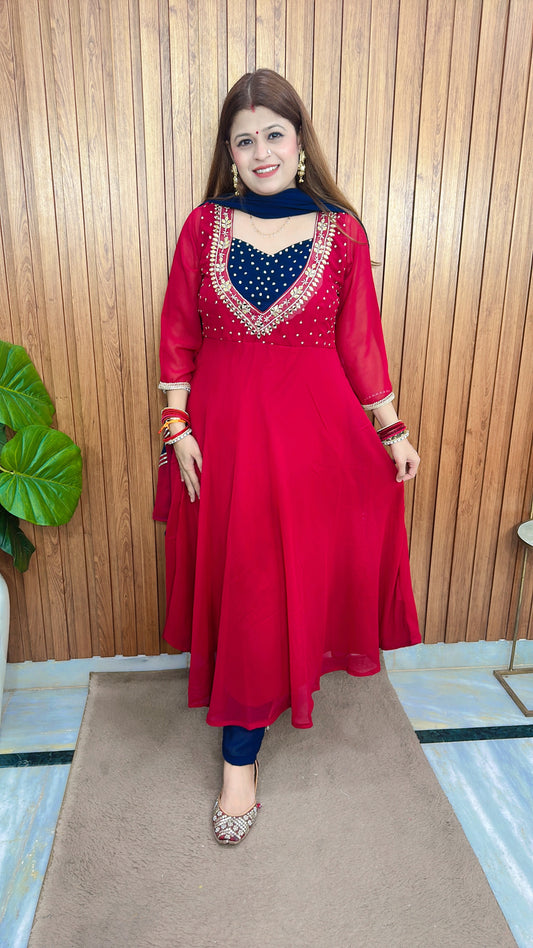 Noor-e- Rang Georgette Anarkali