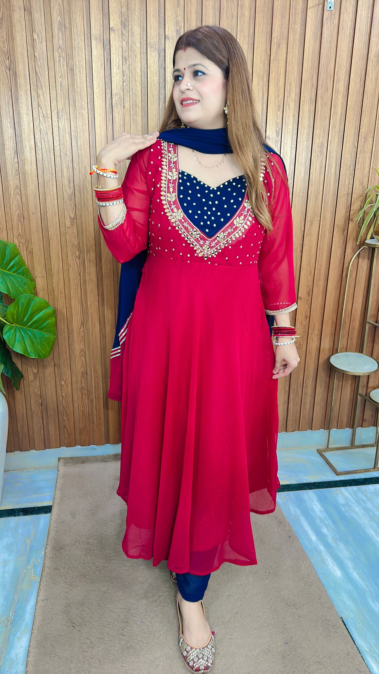 Noor-e- Rang Georgette Anarkali