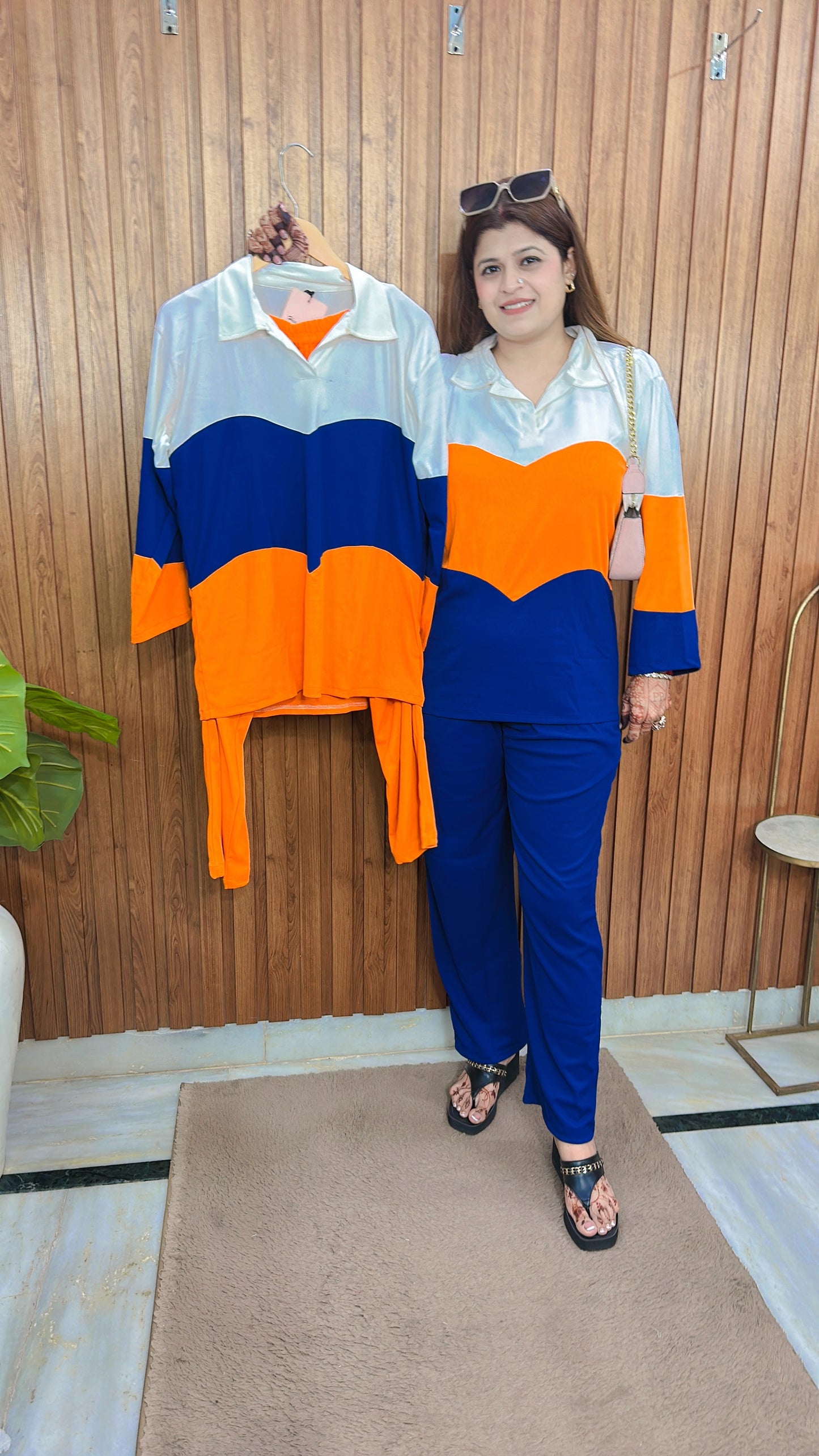 Cotton ribbed coord set
