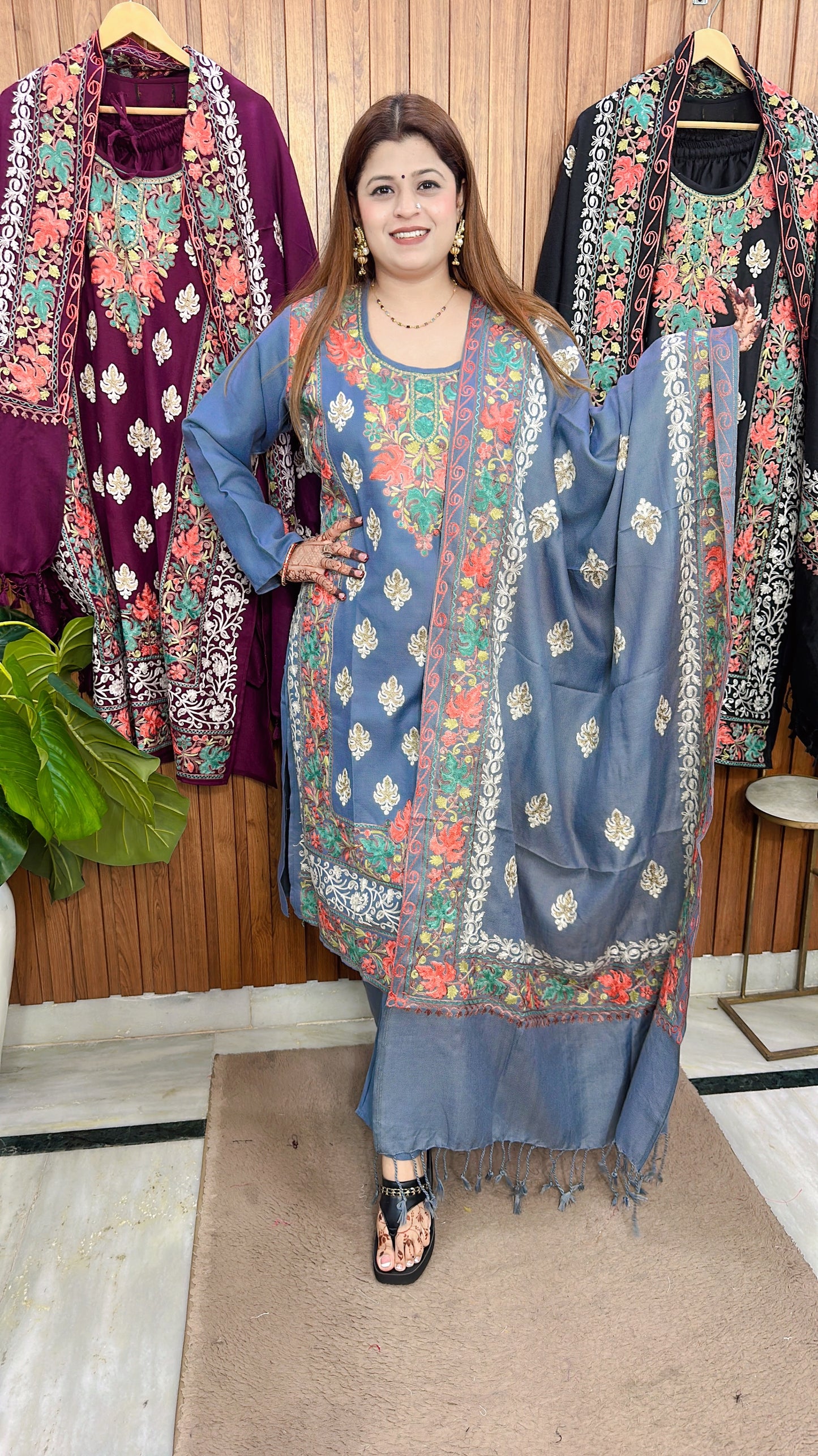 Kashmiri pashmina suit set