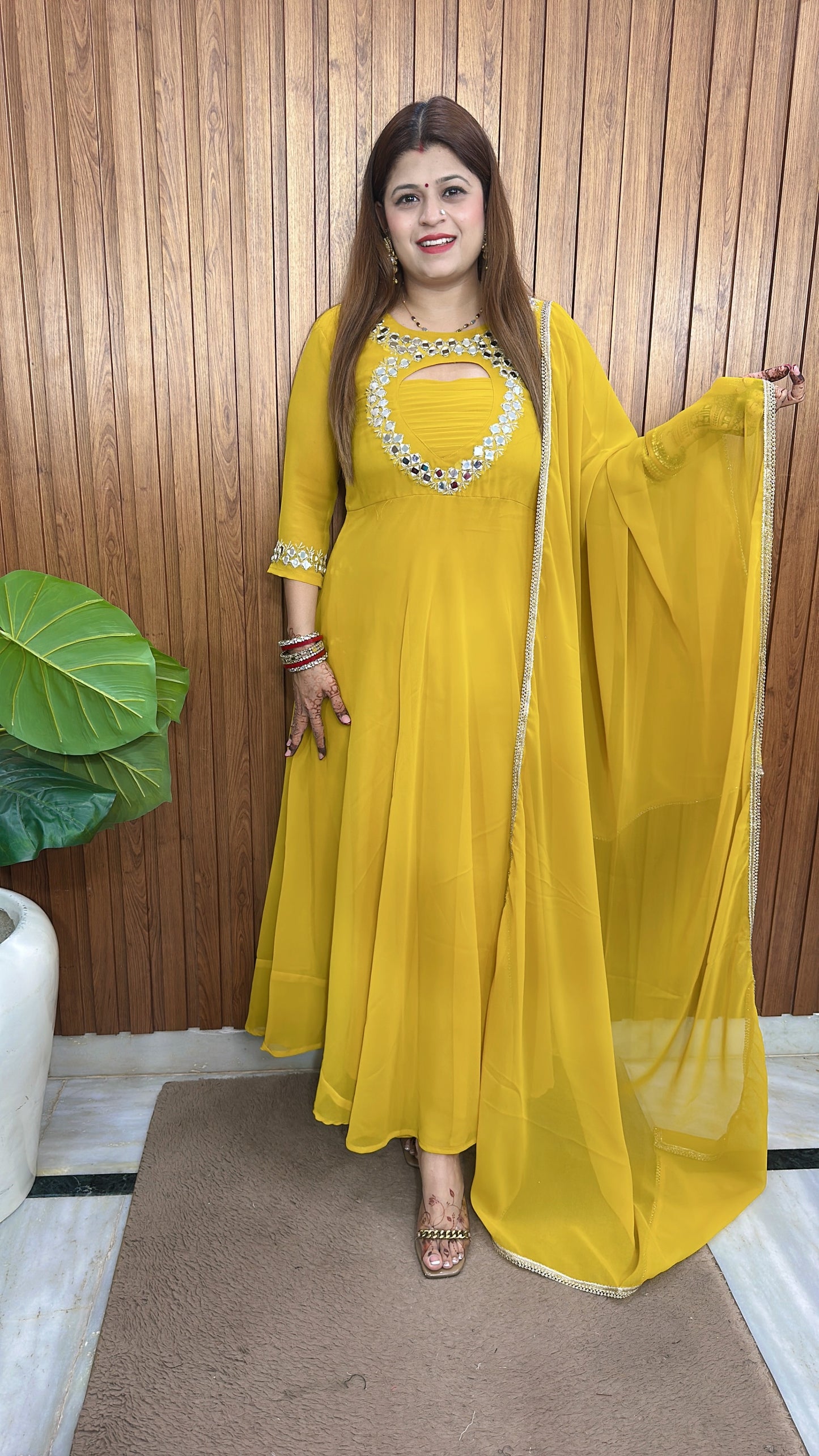 Premium Oval neck Anarkali suit