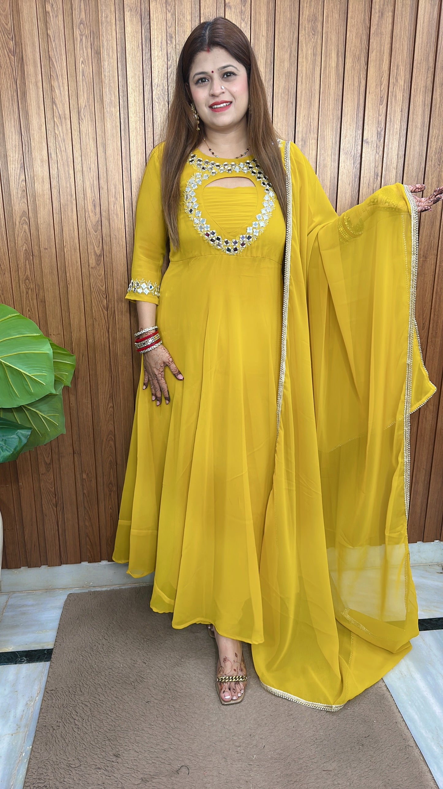 Premium Oval neck Anarkali suit