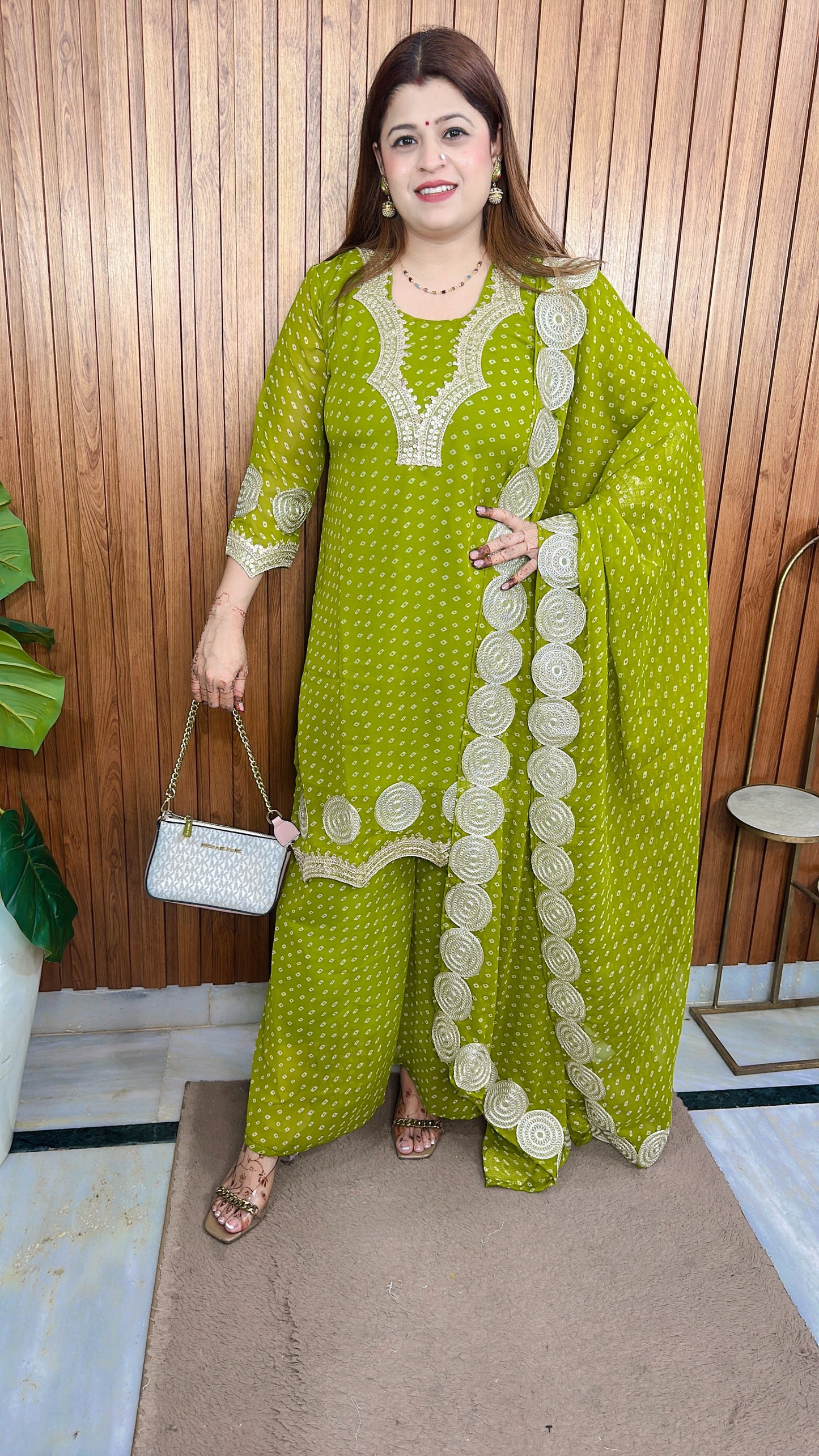 Premium designer Bandhani suit