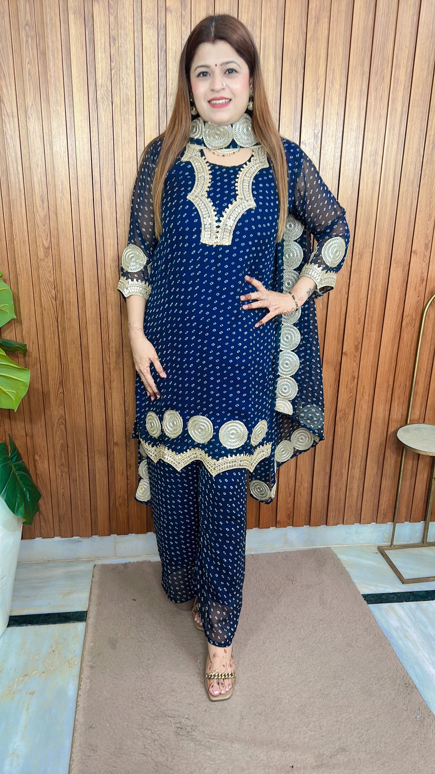 Premium designer Bandhani suit