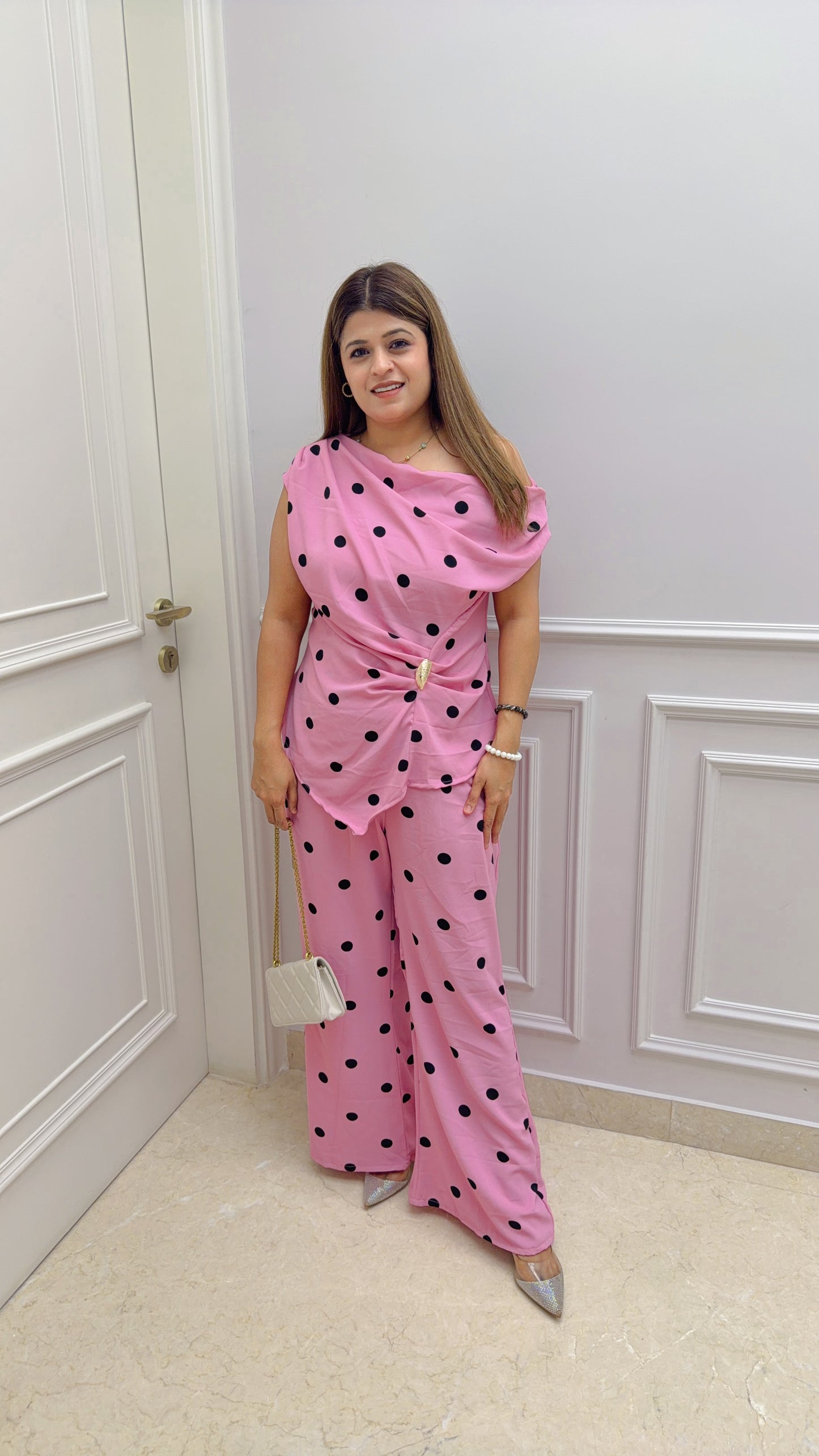 Clovis Polka Two Piece Coord Set