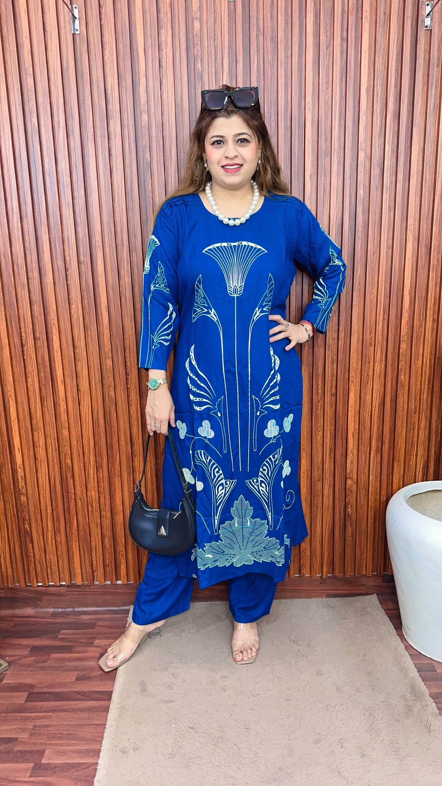 Tulip printed cotton Kurta set