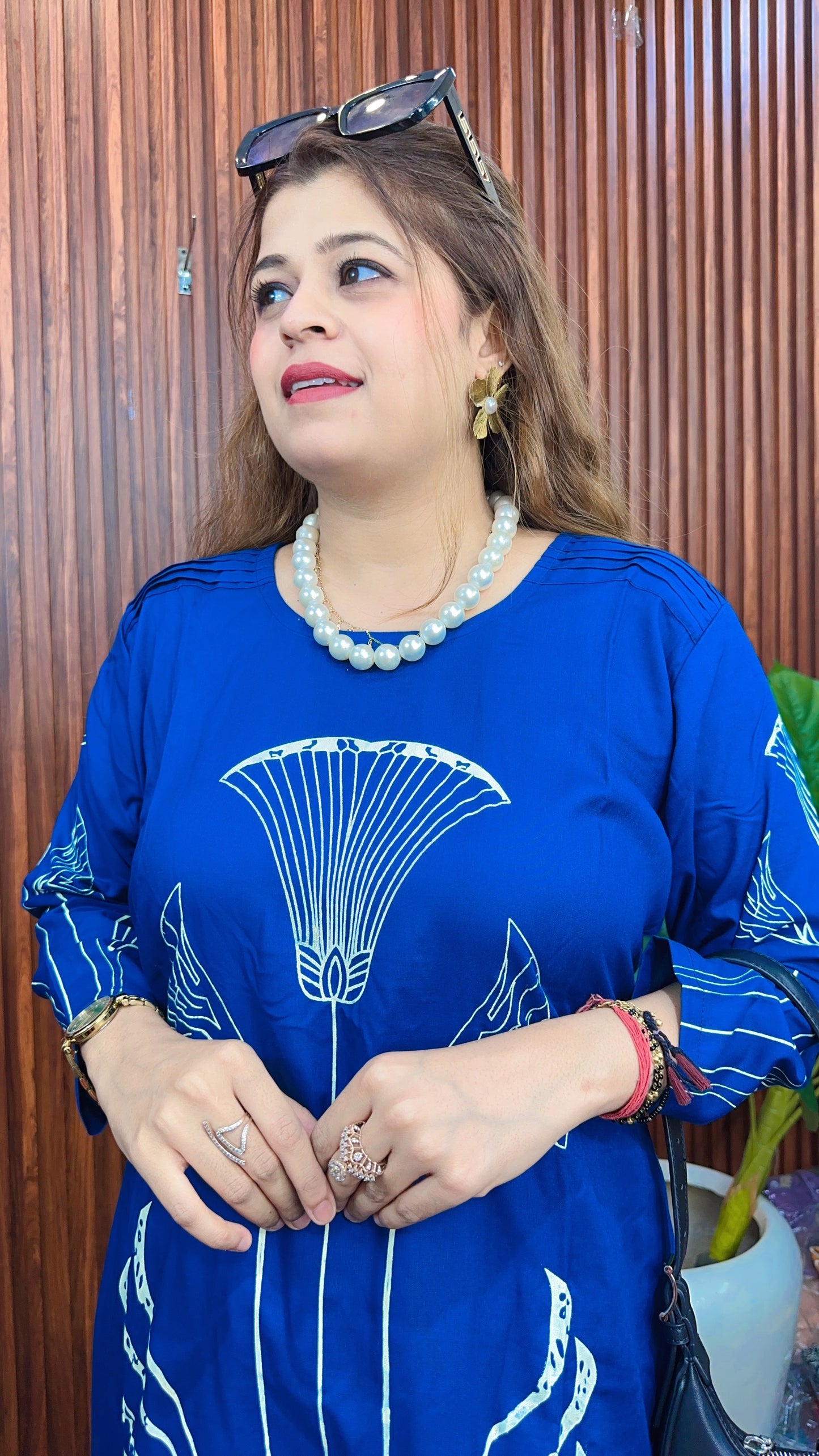 Tulip printed cotton Kurta set