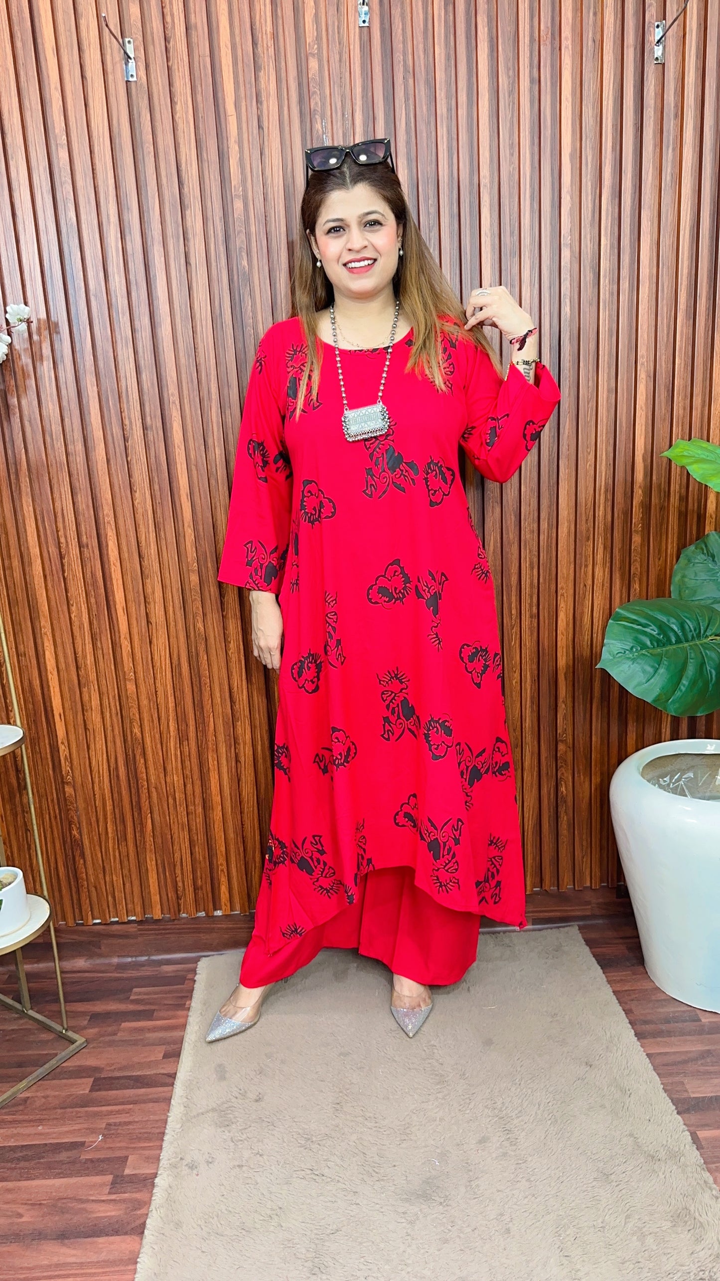C cut Butterfly Kurta set
