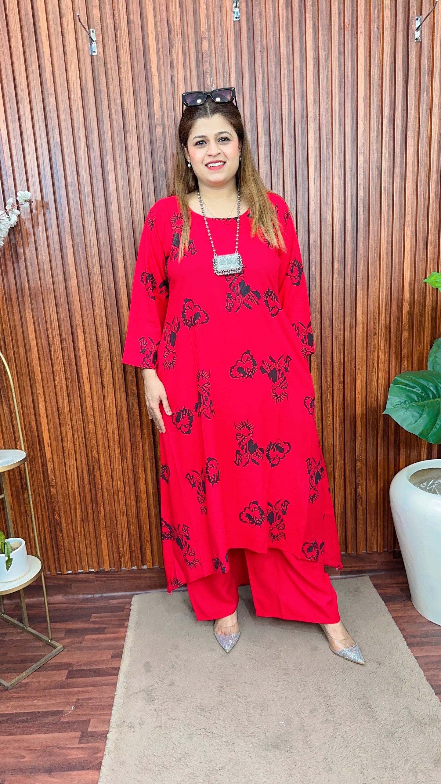 C cut Butterfly Kurta set