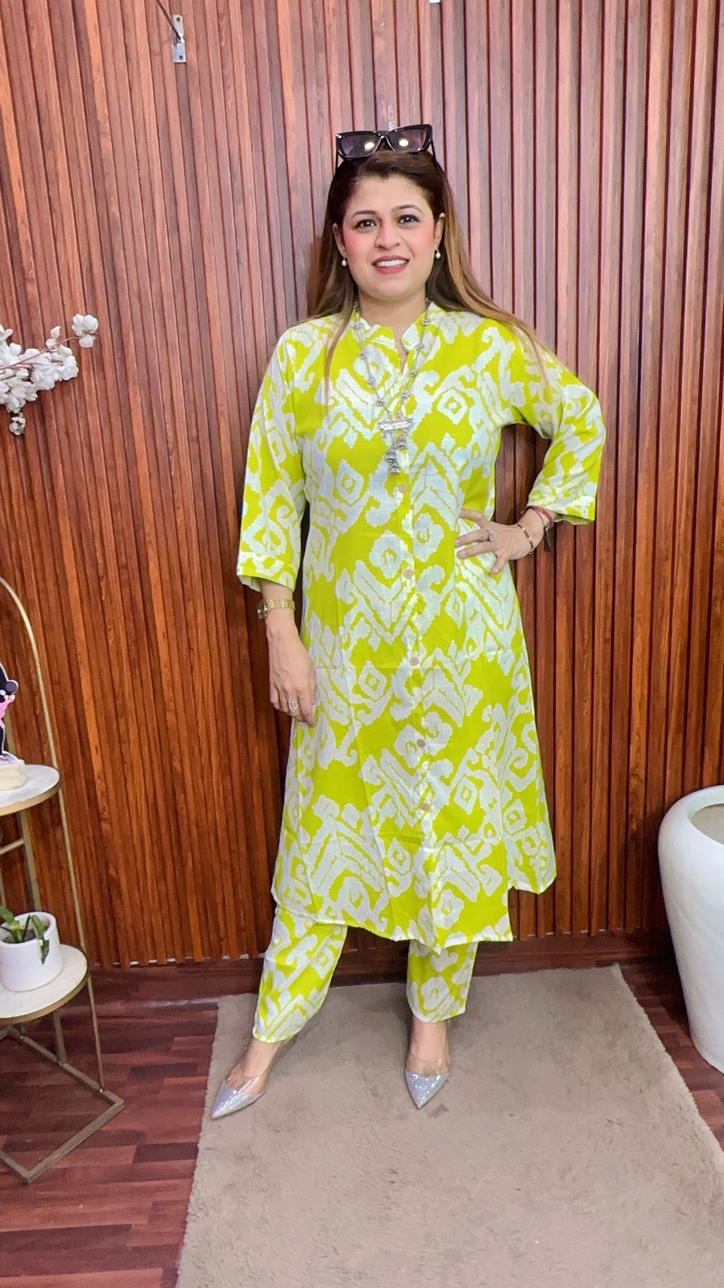 A line Pure cotton kurta set