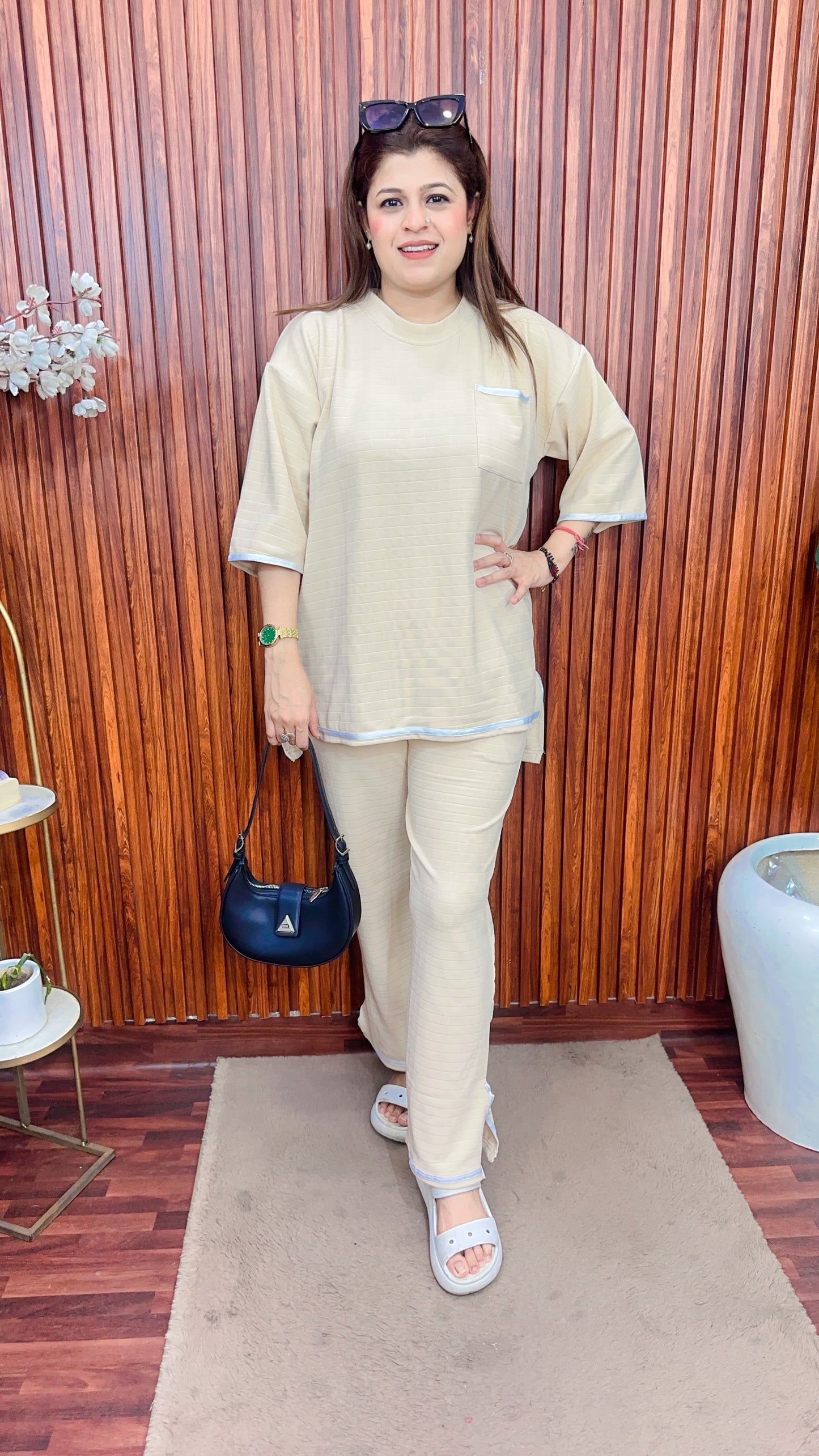 Airport look trendy coord set