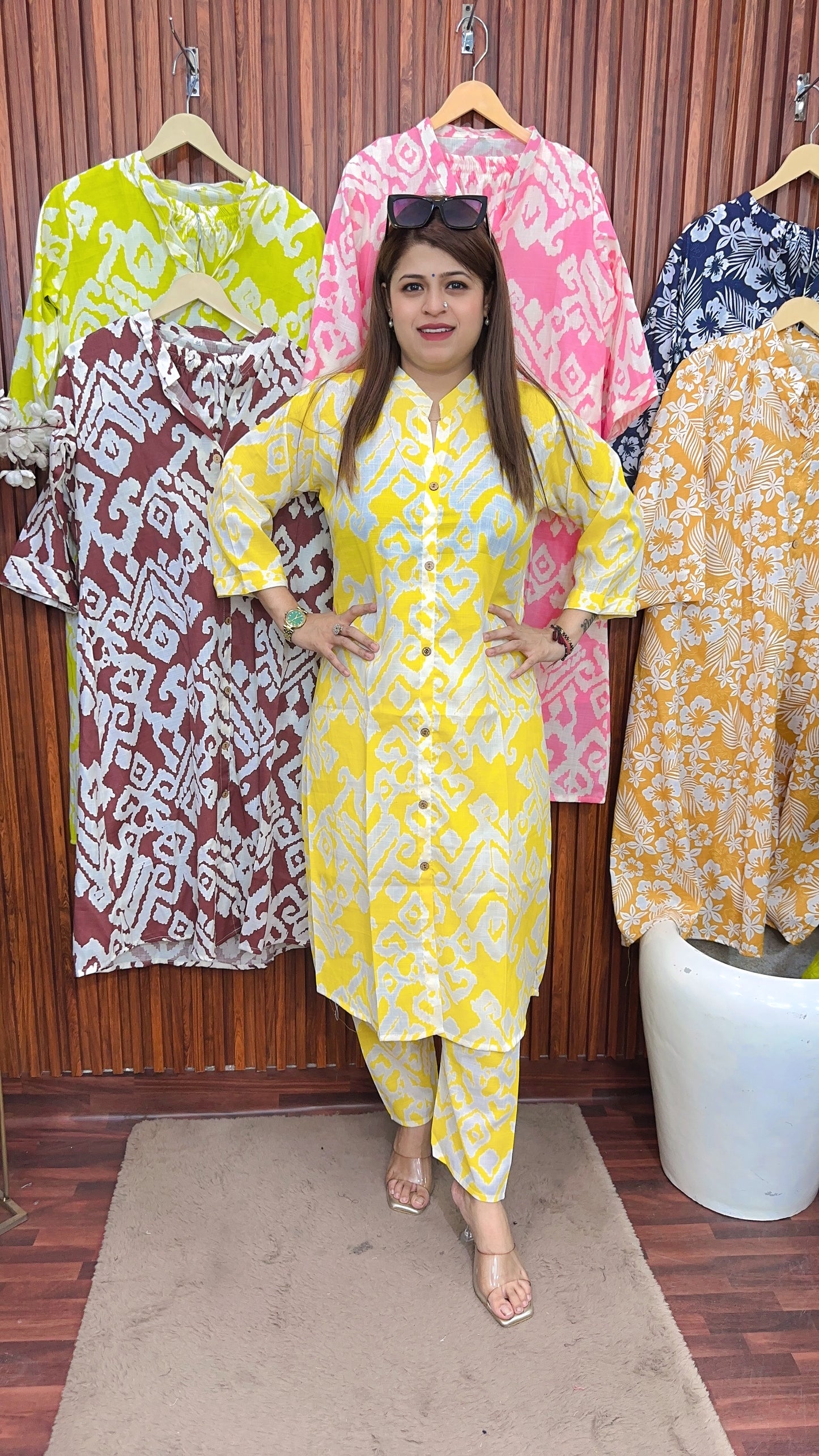 A line Pure cotton kurta set