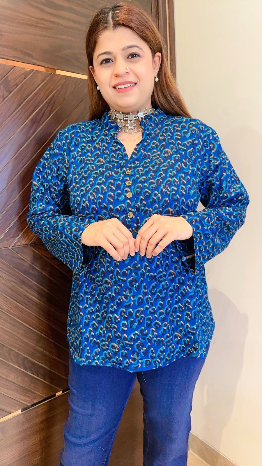 Pure cotton printed Top short kurta