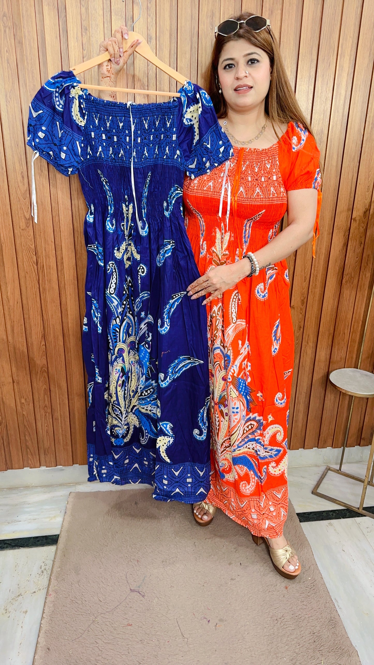 Cotton Printed Bobbin Dress