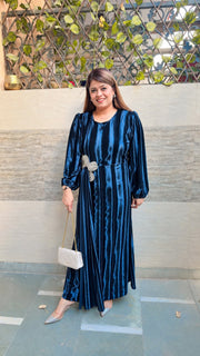 Velvet long dress