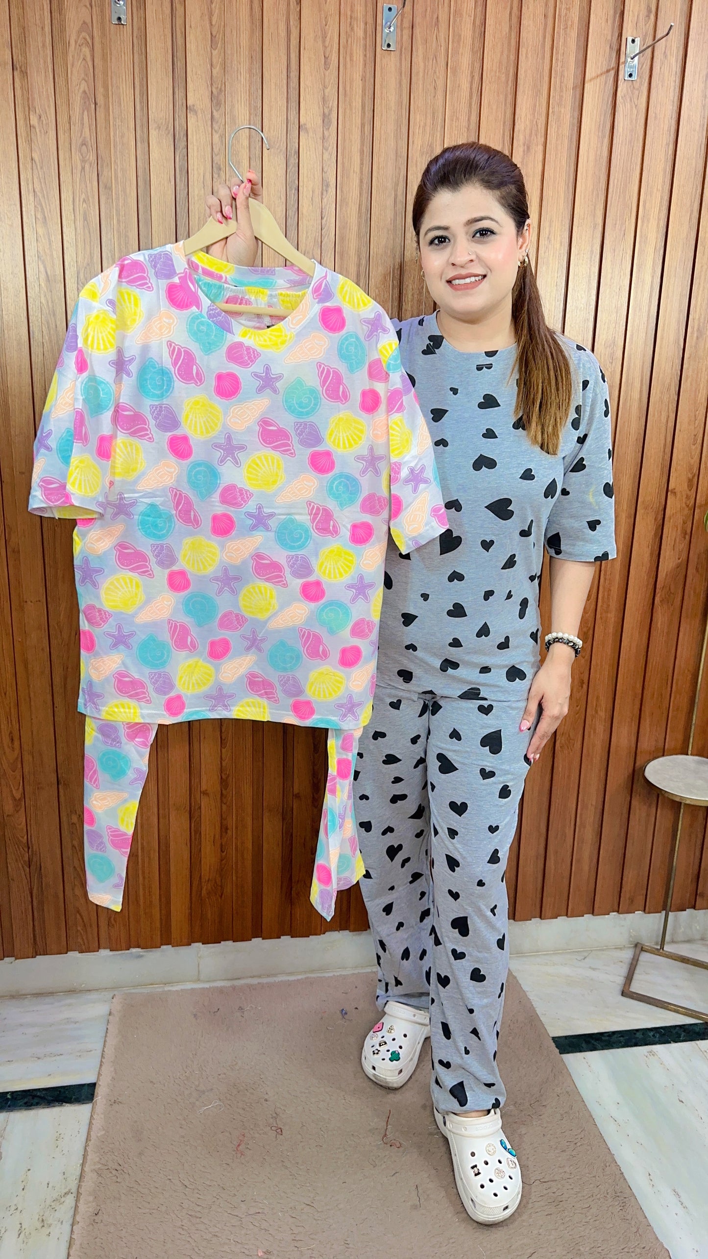 New Printed Hosiery Night suit