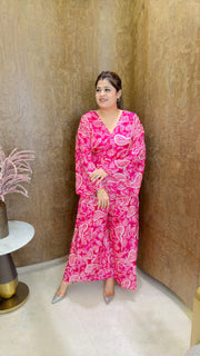 Knot China Silk Two Piece Coord Set