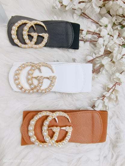 Premium Pearl GG Wide Belt