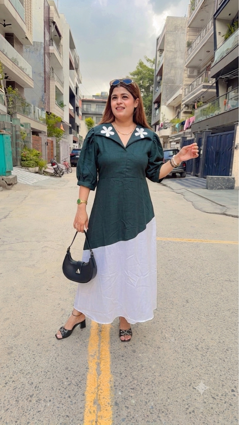 Bloom Flower A-Line Dress