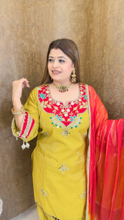 Shahi Farshi Three Piece Suit set
