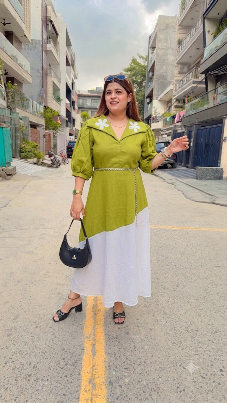 Bloom Flower A-Line Dress