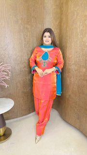Zari-e-Sunehri  farshi Suit set