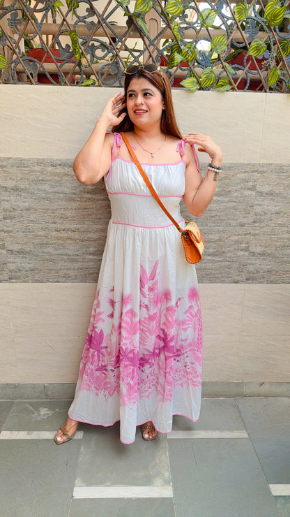 Eshma strap Floral Maxi Dress
