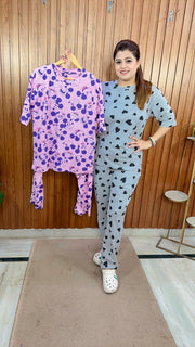 New Printed Hosiery Night suit