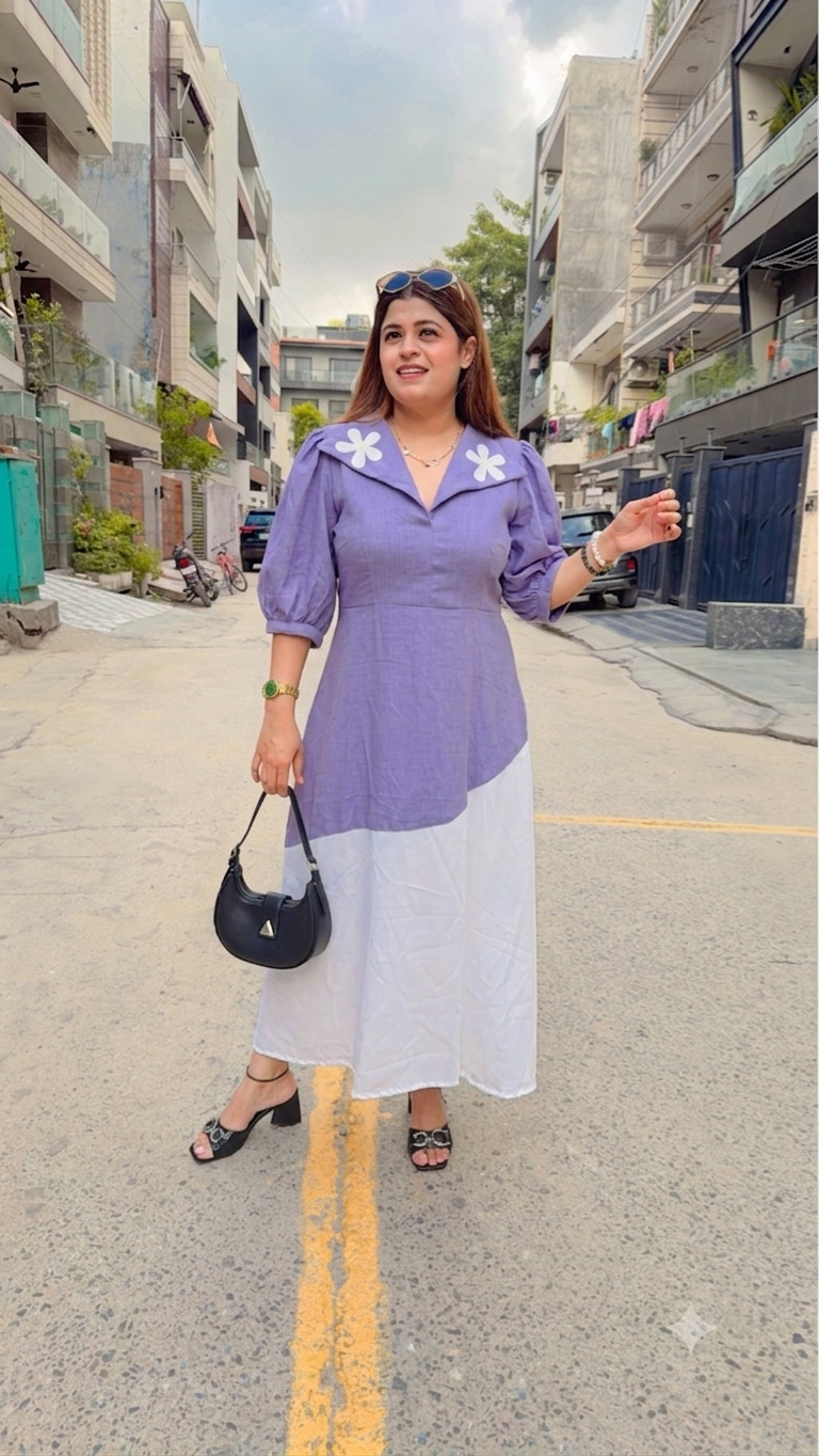 Bloom Flower A-Line Dress
