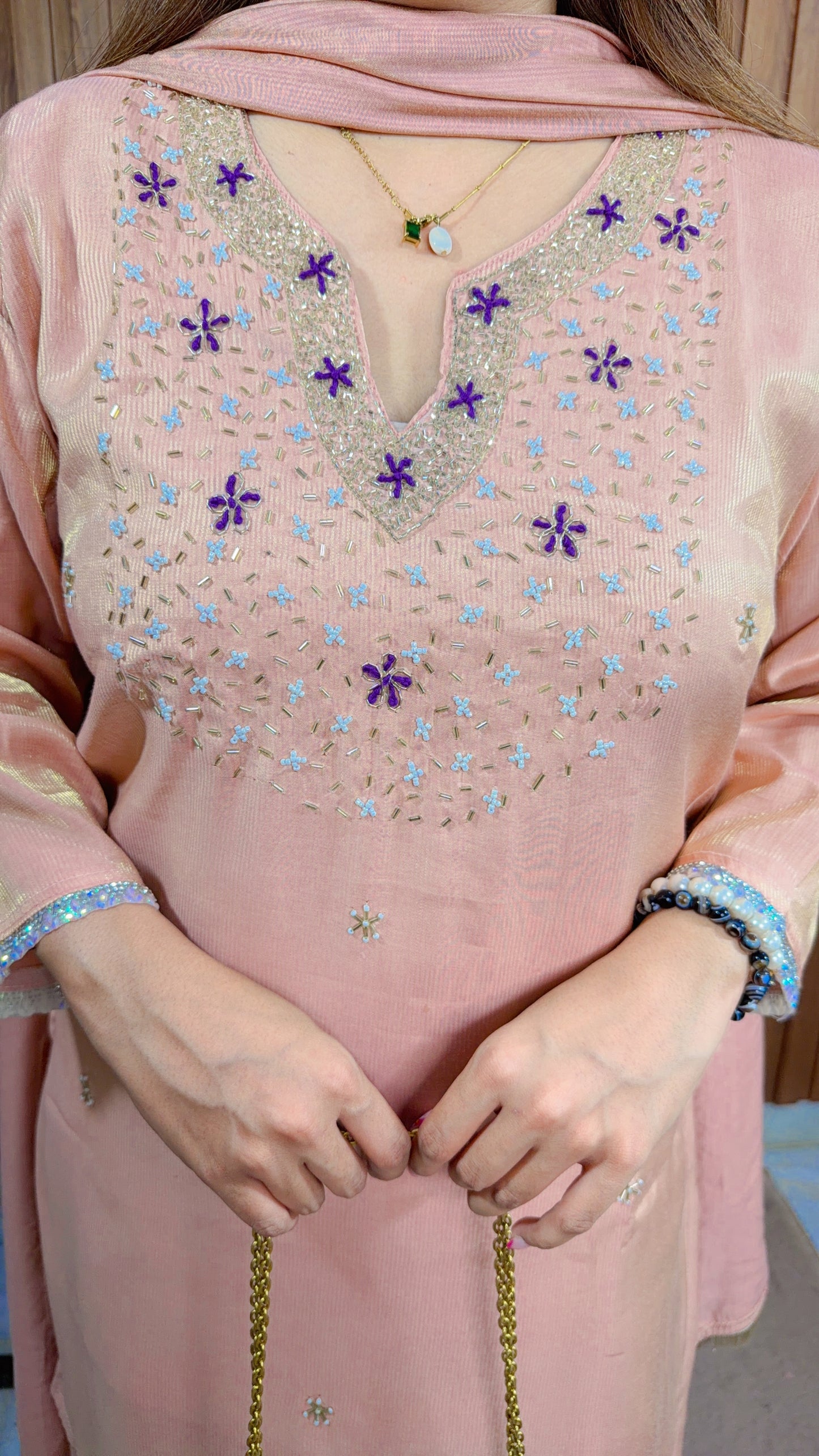Sakisha Three Piece sharara Suit