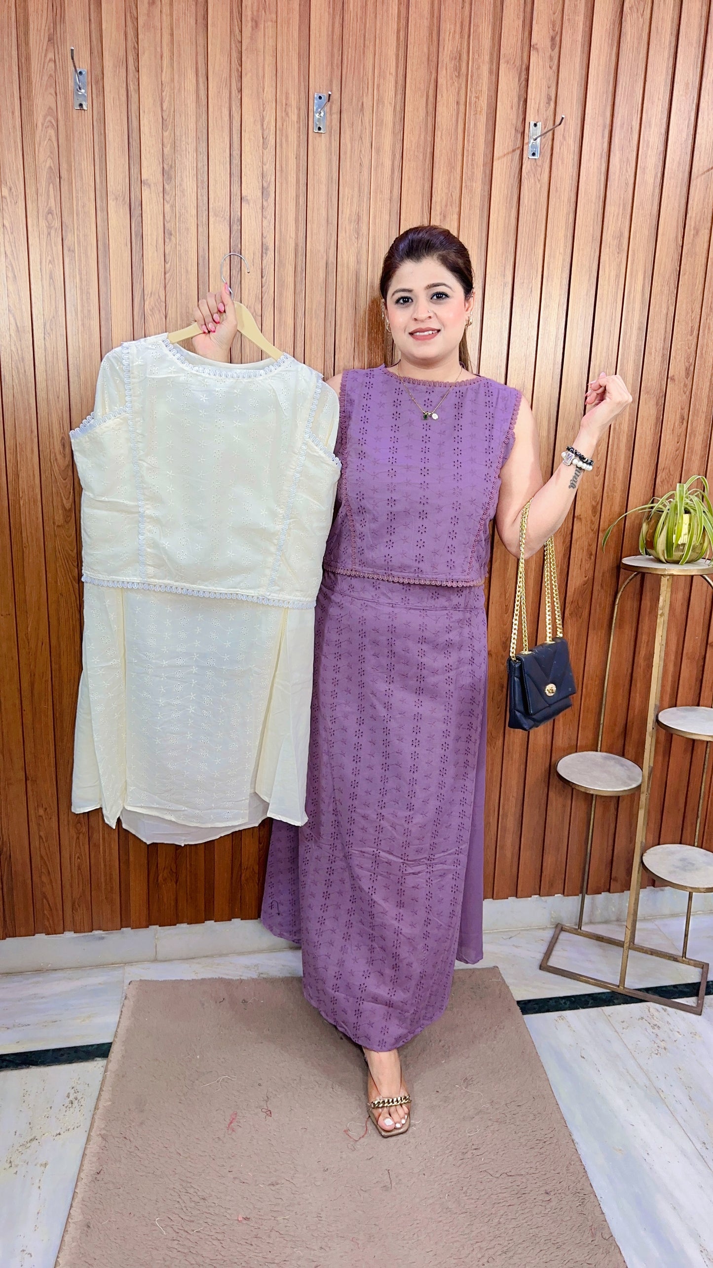 Premium Cotton Hakoba Skirt Set