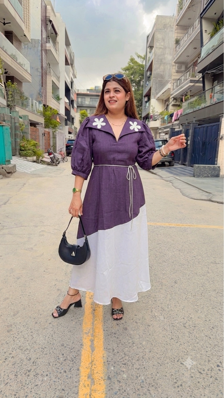 Bloom Flower A-Line Dress