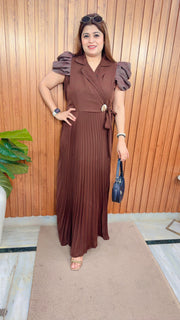 Premium Puffy Sleeve pleated Dress