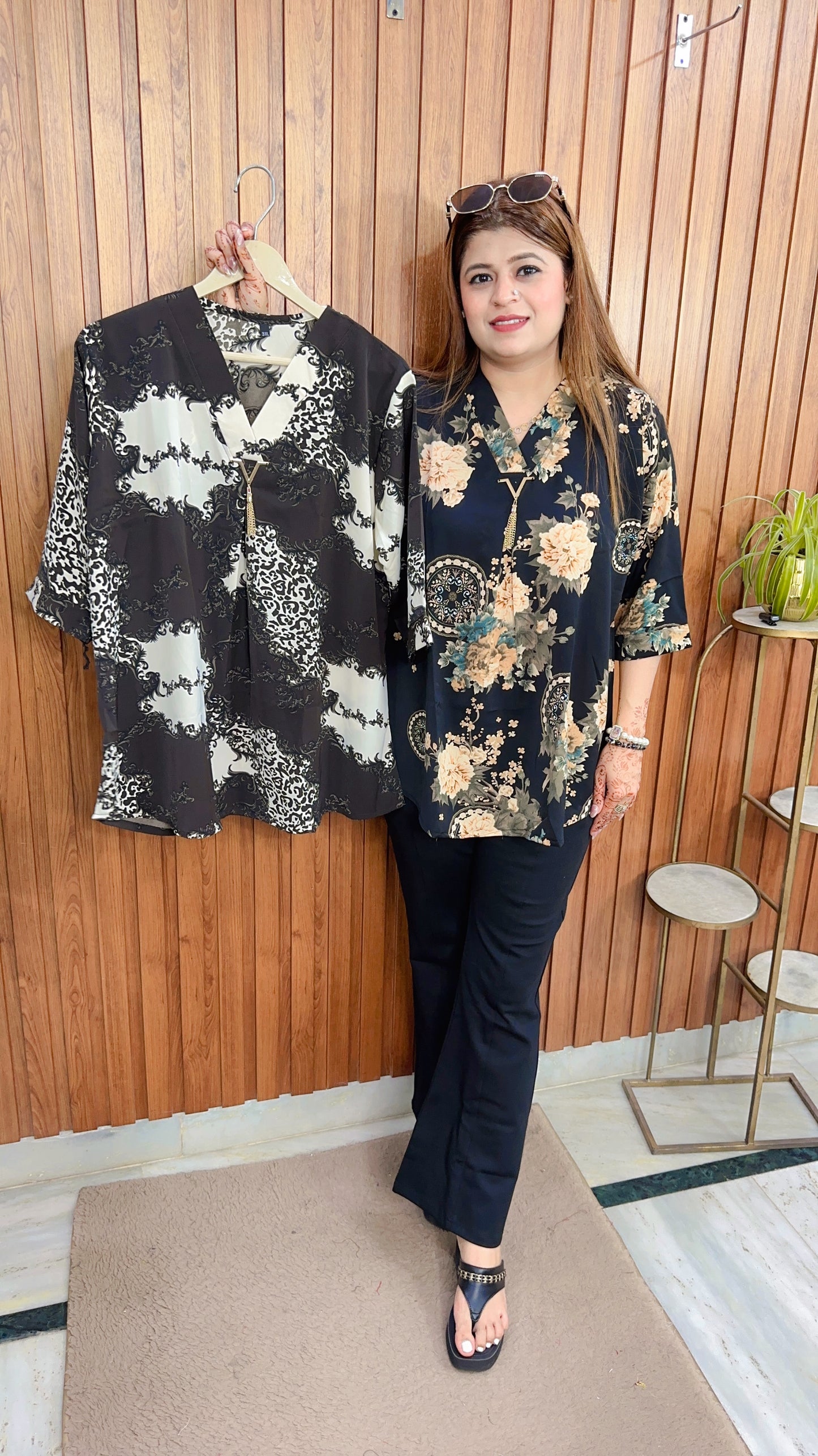 Pure Crepe Floral Top